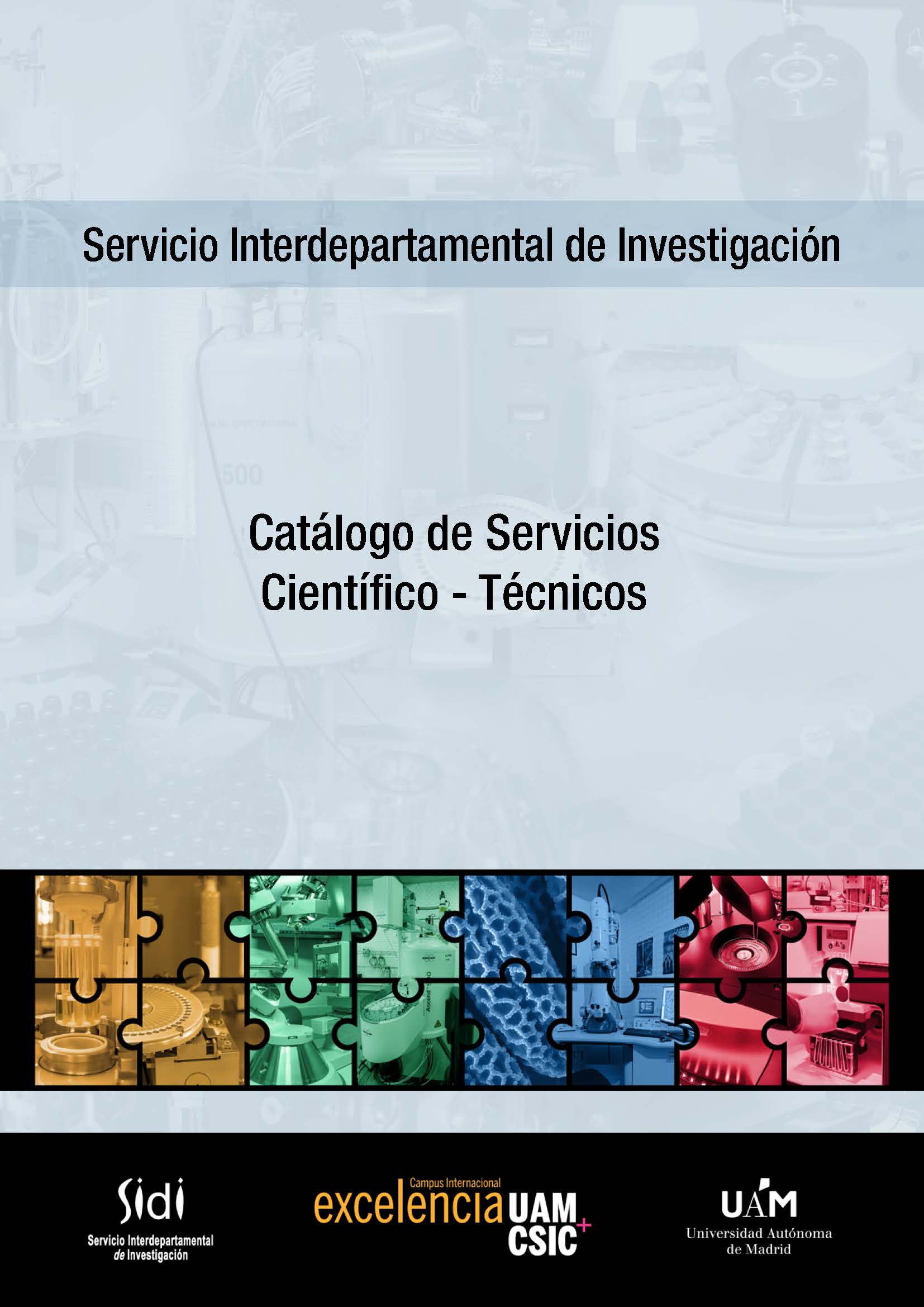 Portada del Catálogo del Servicio Interdepartamental de Investigación 2024