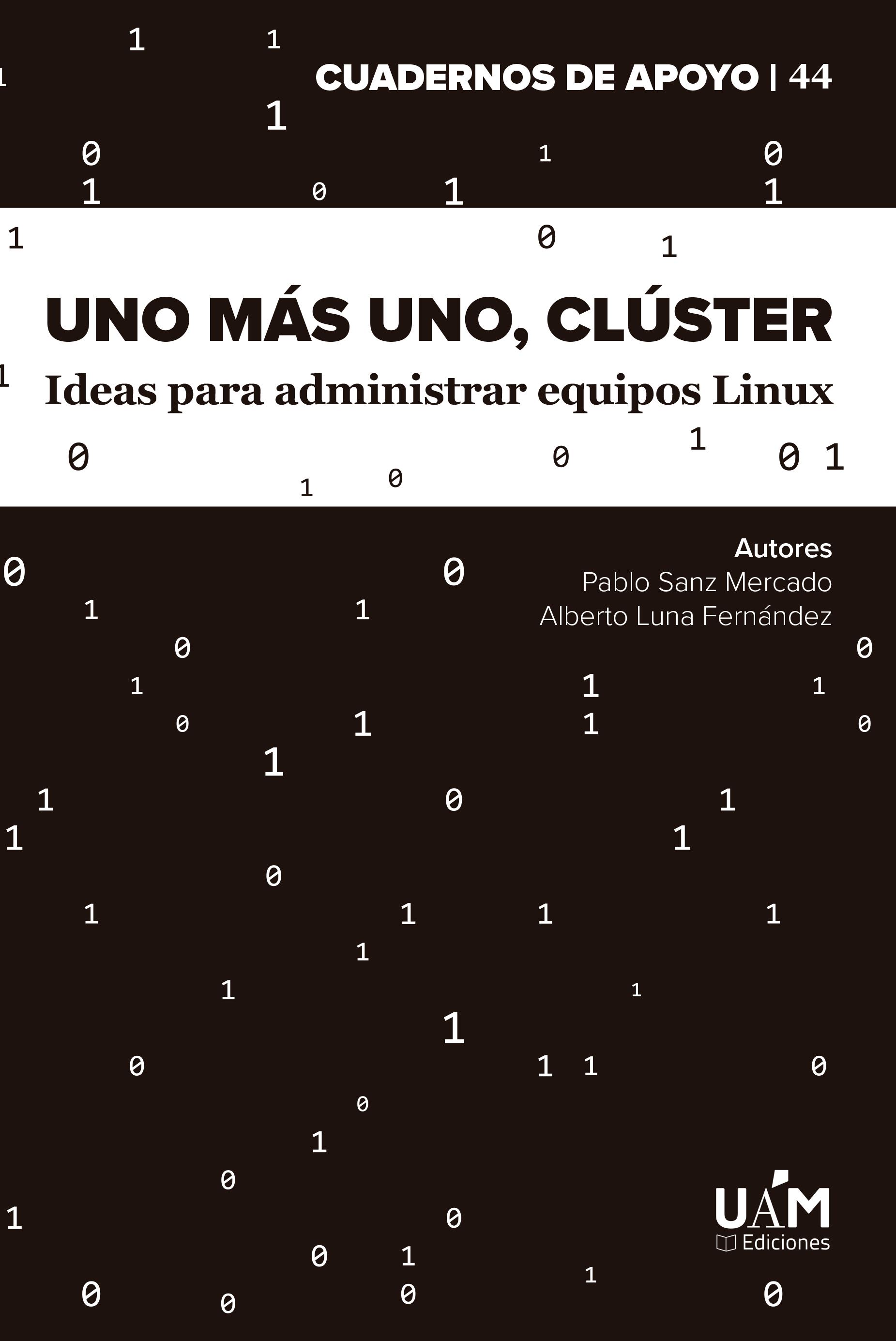 Portada del libro Uno más uno, clúster
